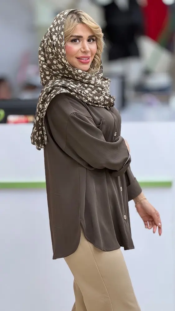 شومیز کرپ میله نوشین